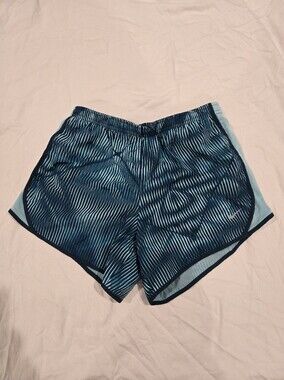Nike Dri-FIT Girls XL Running Shorts Blue Teal Built-In Brief